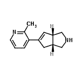 CAS 登录号：663173-73-7， (3aR,6aS)-5-(2-甲基-3-吡啶基)-1,2,3,3a,4,6a-六氢环戊并[c]吡咯