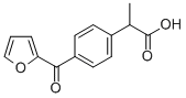CAS 登录号：66318-17-0， 4-(2-呋喃基羰基)-alpha-甲基苯乙酸