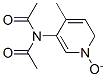 CAS 登录号:6635-93-4, N-乙酰基-N-(4-甲基-1-氧代-吡啶-3-基)乙酰胺