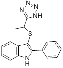 CAS 登录号：66355-08-6， 2-苯基-3-[1-(1H-四唑-5-基)乙硫基]-1H-吲哚