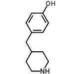CAS 登录号：66414-17-3， 4-(4-哌啶基甲基)苯酚