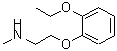 CAS 登录号：6660-49-7， 2-(2-乙氧基苯氧基)-N-甲基乙胺