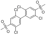 CAS 登录号:66640-68-4, 4,4'-二(甲基磺酰基)-2,2',5,5'-四氯联苯