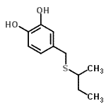 CAS 登录号：666751-86-6， 4-[(仲-丁基硫基)甲基]-1,2-苯二酚