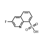 CAS 登录号：667-75-4， 3-氟-8-喹啉磺酸