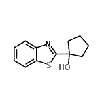 CAS 登录号：66730-31-2， 1-(1,3-苯并噻唑-2-基)环戊醇