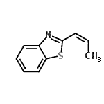 CAS 登录号：66730-42-5， 2-[(1Z)-1-丙烯-1-基]-1,3-苯并噻唑