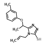 CAS 登录号：667413-68-5， 4-烯丙基-5-[1-(3-甲基苯氧基)乙基]-4H-1,2,4-三唑-3-硫醇