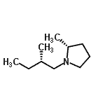 CAS 登录号：667421-00-3， (2R)-2-甲基-1-[(2S)-2-甲基丁基]吡咯烷