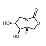 CAS 登录号：667429-83-6， (6R,7S,7aR)-6,7-二羟基四氢-1H-吡咯并[1,2-c][1,3]恶唑-3-酮