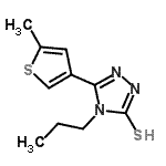 CAS 登录号：667436-25-1， 5-(5-甲基-3-噻吩基)-4-丙基-4H-1,2,4-三唑-3-硫醇