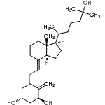 CAS 登录号：66772-14-3， (1S,3R,5Z,7E)-9,10-开链胆甾-5,7,10-三烯-1,3,25-三醇