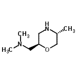 CAS 登录号：668434-99-9， N,N-二甲基-1-[(2R,5R)-5-甲基-2-吗啉基]甲胺