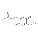 CAS 登录号：668462-09-7， [4-(羟基甲基)-3,6-二氧代-1,4-环己二烯-1-基]甲基乙酸酯