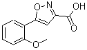 CAS#: 668971-16-2, 5-(2-Methoxyphenyl)-1,2-oxazole-3-carboxylic acid