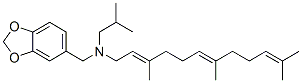 CAS 登录号:66903-19-3, N-(2-甲基丙基)-N-(3,7,11-三甲基-2,6,10-十二碳三烯基)-1,3-苯并二氧戊环-5-甲胺
