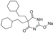 CAS 登录号:66942-04-9, 5,5-二(2-环己基乙基)-2-钠氧基-4,6(1H,5H)-嘧啶二酮