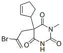 CAS 登录号:66942-09-4, 1-甲基-5-(2-溴-2-丙烯基)-5-(2-环戊烯基)巴比妥酸