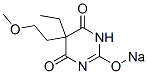 CAS 登录号：66968-67-0， 5-乙基-5-(2-甲氧基乙基)-2-钠氧基-4,6(1H,5H)-嘧啶二酮