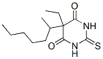 CAS 登录号:66968-85-2, 5-乙基-2,3-二氢-5-(1-甲基己基)-2-硫代-4,6(1H,5H)-嘧啶二酮