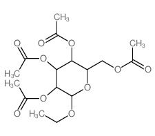 CAS 登录号:6697-87-6, 1-O-乙基-beta-D-吡喃葡萄糖 2,3,4,6-四乙酸酯