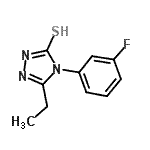 CAS 登录号：669745-81-7， 5-乙基-4-(3-氟苯基)-2,4-二氢-3H-1,2,4-三唑-3-硫酮