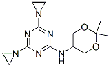 CAS 登录号:67026-13-5, 4,6-二(氮丙啶-1-基)-N-(2,2-二甲基-1,3-二恶烷-5-基)-1,3,5-三嗪-2-胺