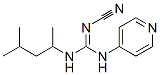 CAS 登录号:67026-46-4, 2-氰基-1-(1,3-二甲基丁基)-3-(4-吡啶基)胍
