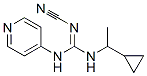 CAS 登录号：67026-50-0， 2-氰基-1-(1-环丙基乙基)-3-(4-吡啶基)胍