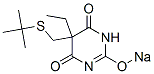 CAS 登录号:67050-73-1, 5-(叔-丁基硫甲基)-5-乙基-2-钠氧基-4,6(1H,5H)-嘧啶二酮