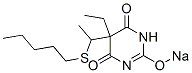 CAS 登录号：67050-85-5， 5-乙基-5-[1-(戊基硫代)乙基]-2-钠氧基-4,6(1H,5H)-嘧啶二酮