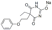 CAS 登录号:67050-88-8, 5-乙基-5-(2-苯氧基乙基)-2-钠氧基-4,6(1H,5H)-嘧啶二酮
