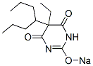 CAS 登录号:67050-99-1, 5-乙基-5-(1-丙基丁基)-2-钠氧基-4,6(1H,5H)-嘧啶二酮
