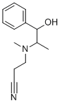 CAS 登录号:67055-59-8, 3-((1-羟基-1-苯基-2-丙基)甲基氨基)丙腈
