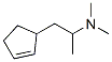 CAS 登录号：67238-66-8， 2-(2-环戊烯基)-N,N,1-三甲基乙胺
