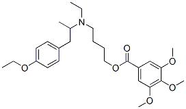 CAS 登录号：67293-18-9， 3,4,5-三甲氧基苯甲酸 4-[[2-(4-乙氧基苯基)-1-甲基乙基]乙基氨基]丁酯