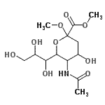 CAS 登录号：6730-43-4， 5-乙酰氨基-3,5-二脱氧-6-(1,2,3-三羟基丙基)己-2-酮吡喃糖苷酸二甲基酯