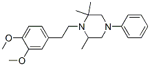 CAS#: 67351-20-6, 1-(3,4-Dimethoxyphenethyl)-4-Phenyl-2,2,6-Trimethylpiperazine