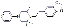 CAS 登录号：67361-23-3， 1-[2-(3,4-亚甲二氧基苯基)乙基]-4-苯基-2,2,6-三甲基哌嗪