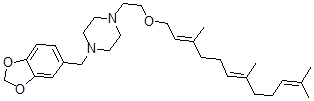 CAS 登录号：67361-29-9， 1-胡椒基-4-[beta-(3,7,11-三甲基-2,6,10-十二碳三烯基氧基)乙基]哌嗪