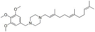 CAS 登录号:67361-34-6, 1-(3,4,5-三甲氧基苄基)-4-(3,7,11-三甲基-2,6,10-十二碳三烯基)哌嗪