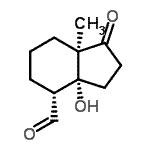 CAS 登录号：674347-43-4， (3aR,4R,7aR)-3a-羟基-7a-甲基-1-氧代八氢-1H-茚-4-甲醛