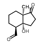 CAS 登录号：674347-84-3， (3aR,4S,7aR)-3a-羟基-7a-甲基-1-氧代八氢-1H-茚-4-甲醛