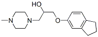 CAS 登录号：67465-89-8， 1-(5-茚满基氧基)-3-(4-甲基-1-哌嗪基)-2-丙醇