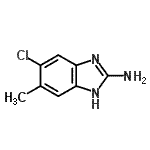 CAS 登录号：67468-95-5， 5-氯-6-甲基-1H-苯并咪唑-2-胺