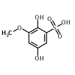 CAS 登录号：675140-68-8， 2,5-二羟基-3-甲氧基苯磺酸