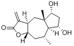 CAS 登录号：6754-35-4， (3aR)-3a,4,4a,5,6,7,7aalpha,8,9,9abeta-十氢-5alpha,7alpha-二羟基-abeta,8alpha-二甲基-3-亚甲基薁并[6,5-b]呋喃-2(3H)-酮
