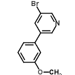 CAS 登录号：675590-10-0， 3-溴-5-(3-甲氧基苯基)吡啶