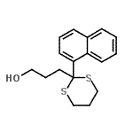 CAS 登录号：675602-58-1， 3-[2-(1-萘基)-1,3-二噻烷-2-基]-1-丙醇