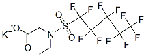 CAS 登录号：67584-52-5， N-乙基-N-[(十一氟戊基)磺酰基]甘氨酸钾